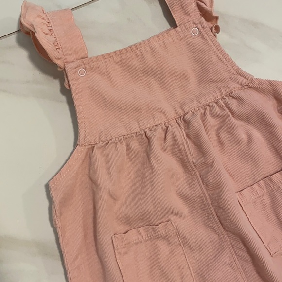 ANGEL DEAR BABY GIRLS CORDUROY RUFFLE OVERALLS ROMPER 12-18M TBBC - Picture 4 of 7